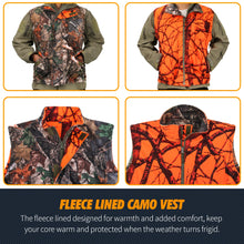 Charger l&#39;image dans la galerie, Gilet de Chasse Camouflage Orange
